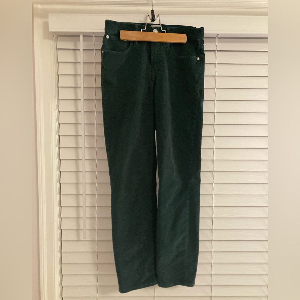 J Crew green corduroy pants